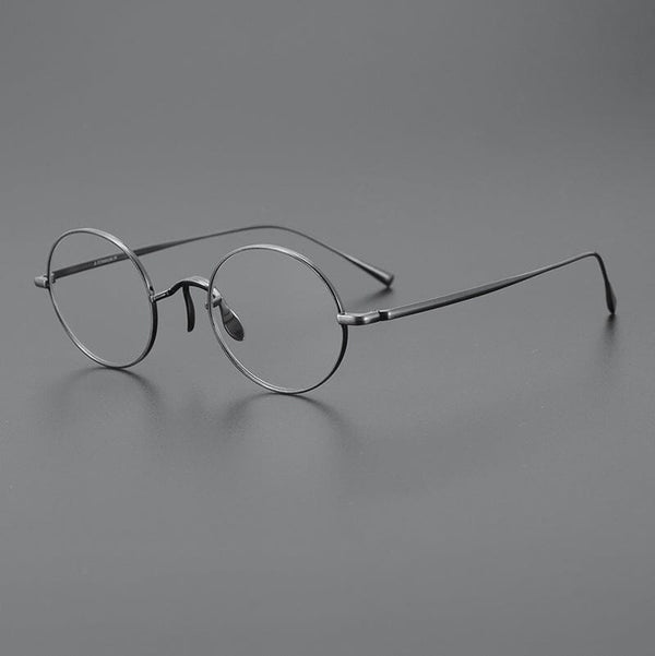 HONGMEI Vintage Round Titanium Eyeglasses Frame
