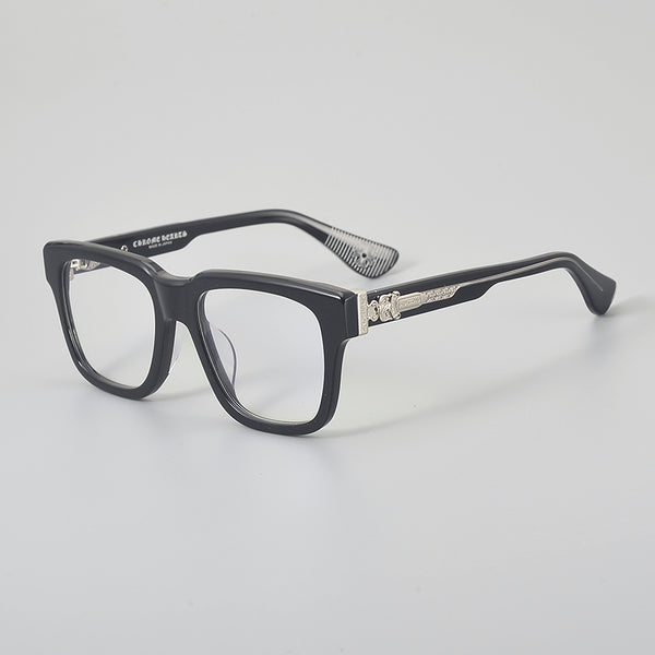 Zago Retro Rectangle Acetate Glasses Frame