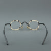 Punk Crown Prince Mirror Vintage Round Acetate Glasses Frame