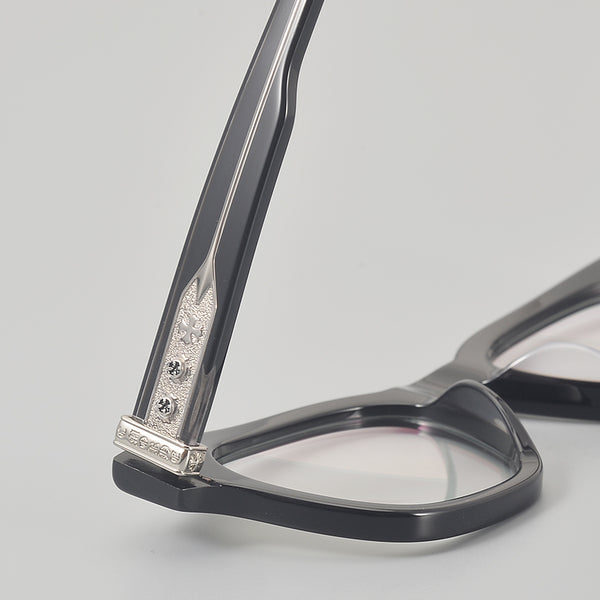 Endres Rectangle Acetate Titanium Glasses Frame