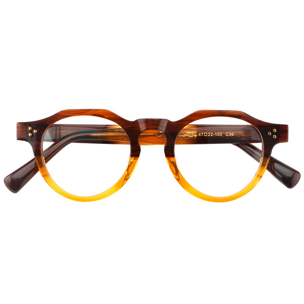 Andon Retro Round Acetate Glasses Frame eyeweare