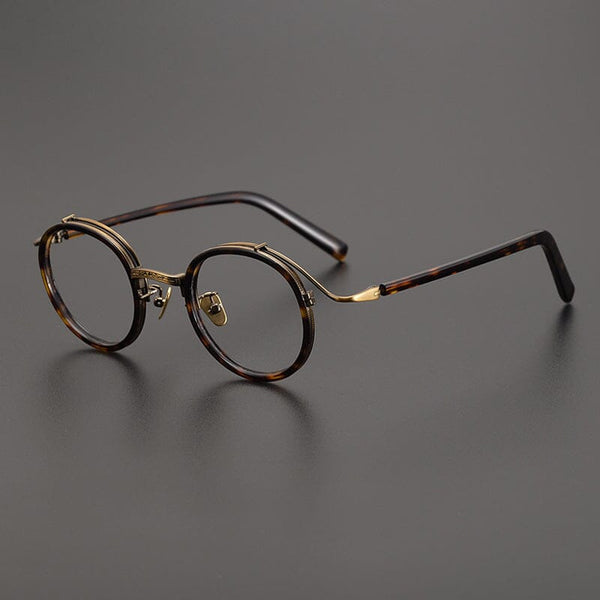 HONGMEI Premium Series Vintage Acetate Round Glasses Frame