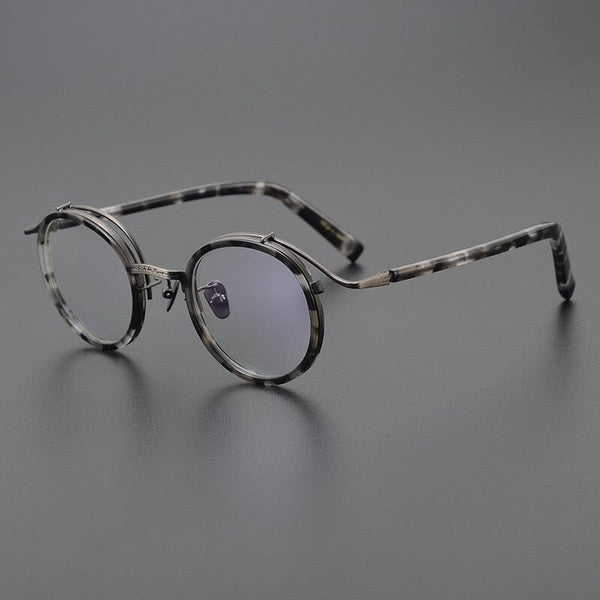 HONGMEI Premium Series Vintage Acetate Round Glasses Frame