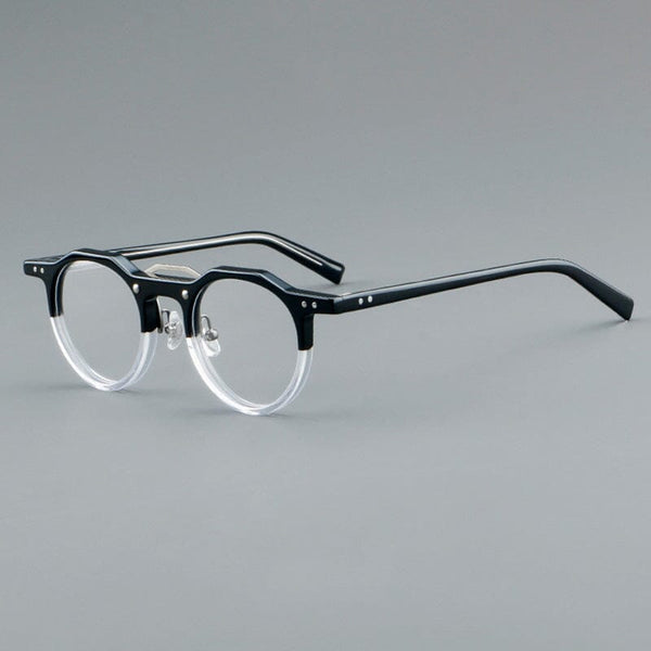 Sangcoo Ron Retro Round Acetate Glasses Frame