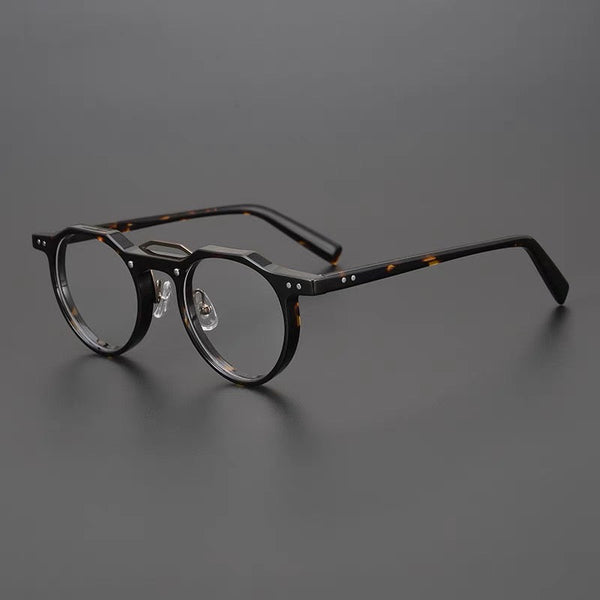 Sangcoo Ron Retro Round Acetate Glasses Frame
