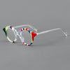 Vintage Acetate Round Eyeglasses Frame Myopia Hyperopia Progressive
