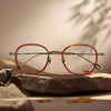 Copp Retro Square Titanium Glasses Frame
