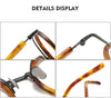 HONGMEI Titanium Vintage Round Eyeglasses Frames