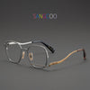 HONGMEI Titanium eyeglass frames Hyperopia Reading Myopia Prescription Glasses Men's and women's grade glasses Retro Polygon