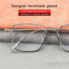 HONGMEI Pure Titanium Optical Luxury Double Bridge Eyewear Myopia Prescription Eyeglasses Frame Men's and women's Hyperopia Readi