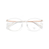 HONGMEI Women Glasses Ultra-light Decoration TR90 Pure Titanium Eyewear Transparent Retro Round Optical Prescription Frame