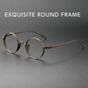 HONGMEI myopia Retro Round Eyewear Men Pure Titanium Optical Prescription photochromic Eyeglasses Frame Women sm-10518