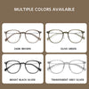 HONGMEI Women Glasses Ultra-light Decoration TR90 Pure Titanium Eyewear Transparent Retro Round Optical Prescription Frame