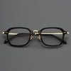 HONGMEI New Ultra-light Big Retro Square Optica Eyeglasses Hyperopia Reading Frame Full Rim Styles Big Face Pure TitanismBT55001
