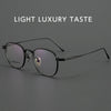 HONGMEI Retro Round Ultra-light Titanium frame Hyperopia Reading Myopia Prescription Glasses Men and Women High Quality