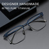 HONGMEI Business Pure Titanium Glasses Myopia Prescription Eyeglasses Frame Men Retro Square Luxury Optica Hyperopia Readsm19053