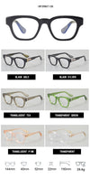 Endres Rectangle Acetate Titanium Glasses Frame